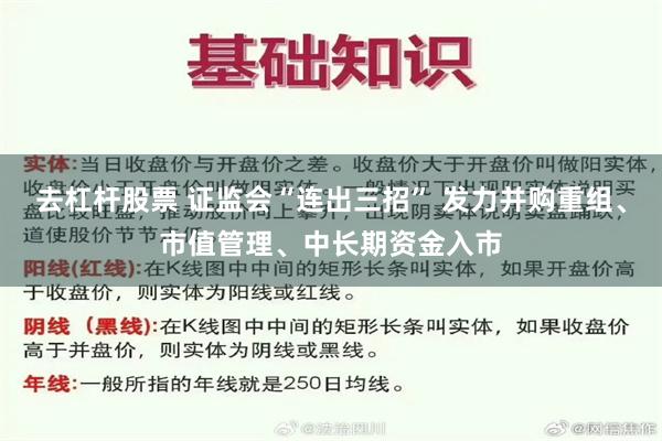 去杠杆股票 证监会“连出三招” 发力并购重组、市值管理、中长期资金入市